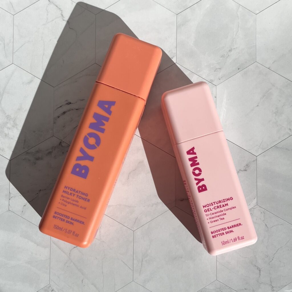 Byoma toner and moisturizer