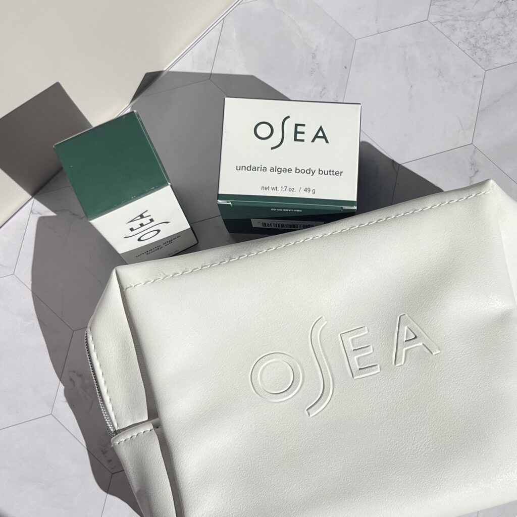 Osea mini products with Osea product bag 
